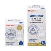 [ HÀNG CHÍNH HÃNG ] Núm ty Silicone siêu mềm, chống sặc ChuChu Baby Bảo hành 6 tháng