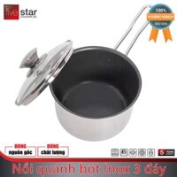 [ HÀNG CHÍNH HÃNG ] Quánh Nấu Bột Fivestar 12cm-Chống Dính-Nồi Inox 3 Đáy Đun Bếp Từ tốt,bền,đẹp,giá rẻ-bảo hành 5n