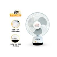 [ Hàng chính hãng] Quạt sạc tích điện 2 BÌNH  ẮC QUI KHÔ  Hoành kiến Đạt VN 301