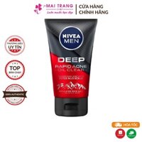 [ Hàng Chính Hãng ] Sữa rửa mặt làm sạch NIVEA MEN Deep Rapid Acne Oil Clear 100g