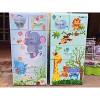 ( Hàng CHÍNH HÃNG) Tủ nhựa Việt Nhật Lucky 5 tầng - 6 ngăn