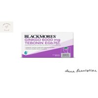 [ Hàng Chính Hãng Úc ] Viên uống hoạt huyết dưỡng não và tuần hoàn máu não Blackmores ginkgo 6000mg tebonin egb761
