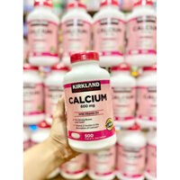( Hàng Chính Hãng ) Viên uống bổ sung Canxi Kirkland Calcium 600mg Vitamin D3 Mẫu Mới DATE 10/2025