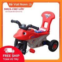 [ HÀNG CHÍNH HÃNG ]  Xe 3 Bánh Nhựa Chợ Lớn - Xe 3 Bánh MoTo Con Cá