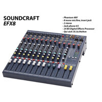 [ Hàng Chuẩn ] Mixer Soundcrat EFX 8, hàng chuẩn loại 1, phù hợp cho AE làm Show và ghép máy hát Karaoke gia đình