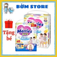 [ HÀNG CHUẨN NỘI ĐỊA] Tã Bỉm Merries Quần/Dán Nội Địa Nhật Chính Hãng Đủ Size NB96/S88/M68/M64/L58/L50/XL44/XXL28