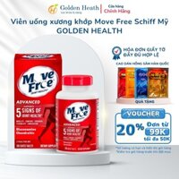 ( HÀNG CHUẨN ) Viên uống xương khớp Move Free Schiff Mỹ GOLDEN HEALTH chứa glucosamine giúp xương chắc khỏe-Lọ 200 viên