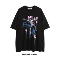 ( Hàng có sẵn )Áo thun nam nữ unisex cổ tròn chất cotton in hình MASY cá tính, áo phông nam tay lỡ form rộng AP045