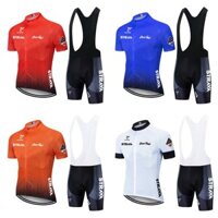 〖 Hàng CÓ SẴN 〗 Bộ áo đi xe đạp đi xe đạp ngắn tay Quần xe đạp nam có đệm