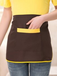 / Hàng có sẵn / bồi bàn Bust Ngắn Hộ Gia Đình Tạp Dề Nhỏ Phiên Bản Hàn Quốc Trà Sữa Cắt Nửa Phục Vụ Khách Sạn Nhà Bếp Làm Việc Chuyên Dụng Eo