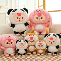 [ Hàng Có Sẵn ] Gấu Bông Baby Three , Bé Ba Con Cáo Thỏ phiên bản gấu bông mắt đẹp 1000% .Lông thỏ hàng QC bao mềm