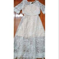 ( hàng có sẵn, hình thật,) Váy đầm xoè phối lưới ren cực dễ thương