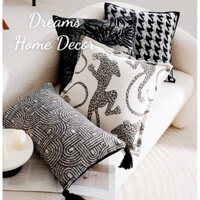 ( Hàng Có Sẵn ) Vỏ Bao Gối Sofa Gối Vuông Tựa Lưng Hoạ Tiết Hiện Đại Phong Cách Bắc Âu Sang Trọng Gối Tựa Đầu Sofa