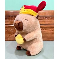 [ Hàng Đài Loan ] Bé gấu bông Capybara thần tài C, size 42cm, lông đẹp mịn, hàng xịn sò, mới 100%, full tem tag.