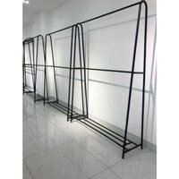 { Hàng dày loại 1 } kệ chữ A hai tầng , xào treo đồ , giá treo quần áo , 2m15x1m5 , 3 màu trắng ,đen , vàng