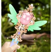 [ hàng đẹp ] gậy phép thuật pha lê cánh tiên có đèn, nhạc, gậy nữ hoàng, quyền trượng