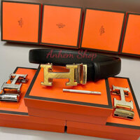 ( Hàng đẹp ) Thắt lưng nam mặt chữ H/ Dây nịt nam đẹp khóa tự động hàng full box