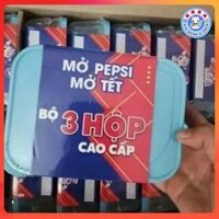 [ Hàng đẹp]Bộ 3 Hộp nhựa đựng thực phẩm (quà tặng pepsi) - HANA KIDTOYS