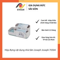 [ HÀNG ĐỨC ] Hộp đựng vật dụng nhà tắm Joseph Joseph 70504 Easy-Store™ - Badezimmer-Caddy - Weiß/Blau - màu xanh