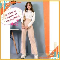 [ HÀNG HIỆU- CHÍNH HÃNG QUẢNG CHÂU CAO CẤP] Quần tây ống suông lưng cao tôn dáng, hàng sẵn