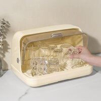 { HÀNG LOẠI 1} ABIN Kệ Nhựa Úp Chén Đĩa Ráo Nước Có Nắp Đậy Tiện Lợi