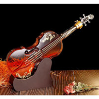 [ HÀNG LOẠI 1 CAO CẤP ] Bình Thủy Tinh Đựng Rượu Đàn Violon 1 Lít, Chai Đẹp Phong Thủy Cao Cấp, CD-02