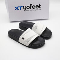 [ HÀNG LOAI 1 ] Dép nam nữ quai ngang thời trang Cao Cấp - Dép nam nữ đế bản phối lưới 2 màu trắng -đen