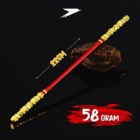 ( HÀNG LOẠI 1 ) Mô hình Gậy Như Ý Tôn Ngộ Không 1986 dài 22cm bằng kim loại - Hoàng mô hình