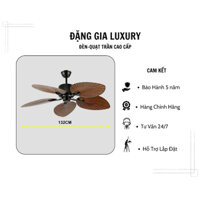 [ Hàng Loại 1-Nhập Khẩu-Bảo Hành  5 Năm ] 6 Cấp Gió-Động Cơ DC-QUẠT TRẦN HÌNH LÁ CỌ THIẾT KẾ TINH TẾ THOÁNG MÁT HIỆN ĐẠI