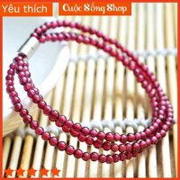 [ Hàng Loại A] Vòng Tay Đá Garnet - Ngọc Hồng Lựu ,DD89, biểu tượng của tình yêu , Size: 3,5mm