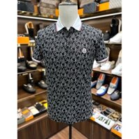 [ Hàng Mới 2024 ] Áo polo Mcqueen check tay cổ kẻ sọc logo họa tiết Full Đen Trắng LA 1-1 on web