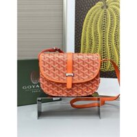 [ Hàng Mới 2024 ] Túi đeo chéo Goyard Belvedera kẻ lưới Cam new 2024 LA on web fullbox bill thẻ