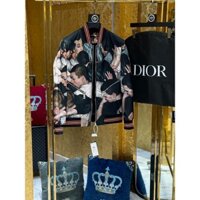 [ Hàng Mới 2025 ] Áo khoác Bomber gió Dior họa tiết đầu người LA CD