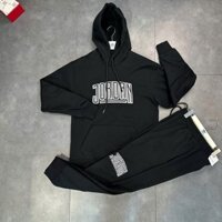 [ Hàng Mới 2025 ] Bộ, Set thể thao thu đông mũ trùm túi bụng Nike Jordan logo thêu ngực gối LA 1-1 on web