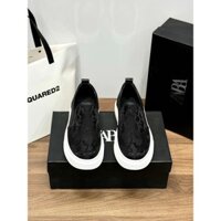 [ Hàng Mới 2025 ] Giày Slipon Zara Đen họa tiết thêu LA Fullbox Phụ Kiện