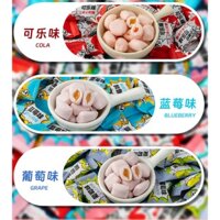 [ Hàng mới ] Combo 1000g Kẹo dẻo trái cây nhân chảy/kẹo siro trái cây vị nho-dâu tây-đào-việt quất-Cola thơm ngon
