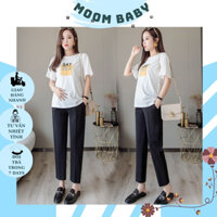 [ HÀNG MỚI V78 ] QUẦN BẦU BAGGY CÔNG SỞ CHẤT ĐẸP CHO MẸ BẦU