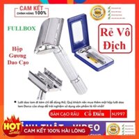 [ Hàng Mới Về ] Dao Cạo Râu Cổ Điển NJ 997 Giá Rẻ Hộp Gương Đầy Đủ Video Ảnh Thật Sản Phẩm