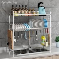 ✁ [HÀNG MỚI VỀ]6phy0spbgnGiá để chậu rửa bát inox nguyên tấm giá đồ nhà bếp 2 tầng đựng dụng cụ
