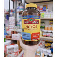 [ Hàng Mỹ ] Dầu Cá Omega 3 Fish Oil Nature Made 1200mg 300 Viên Của Mỹ- Date 01/2027