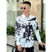 [ Hàng New 2023 ] Áo sơ mi Dior họa tiết LA 2022 on web