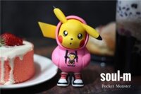 ( Hàng new ) mô hình thời trang pikachu siêu dễ thường