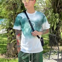[ Hàng Nhập ] Áo T-shirt Louis Vuitton loang xanh lá LA on web