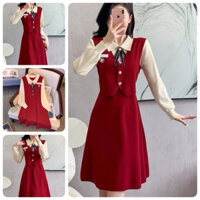 ( HÀNG NHẬP CAO CẤP) ĐẦM LEN -   DÁNG SUÔNG PHONG CÁCH ( CC17824265 )