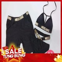 - Hàng nhập khẩu Bikini, Đồ Bơi Đi Biển Cặp Nam Nữ 2 Mảnh Moschino Đen OZERI MS43 Liên hệ mua hàng 084.209.1989