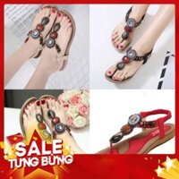 -HÀNG NHẬP KHẨU (size 35-45)  Saldan quai thun phối đá thổ cẩm ( order 7-10 ngày) Liên hệ mua hàng 084.209.1989