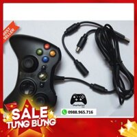 -Hàng nhập khẩu Tay Cầm Xbox 360 Có Dây Chĩnh Hãng Hãng Cũ Renew 99% Chơi Game Tối Ưu Cho PC / FO3 / FO4 | TOP BÁN CHẠY