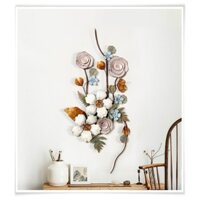 [ HÀNG NHẬP KHẨU ]Tranh Sắt Treo Tường Nghệ Thuật, Tranh Decor Trang Trí Dàn Hoa Đứng Mã 2408-(KT 147*60CM)