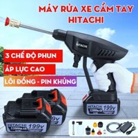 ( hÀNG Nhật Bãi) Máy rửa xe HITACHI Nhật Bản mini cầm tay - động cơ 100% lõi đồng, áp lực cao, nhỏ gọn