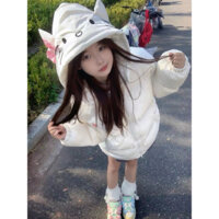 ( Hàng ODER 7 ngày không huỷ) Áo phao hello kitty hoạt tiết thêu